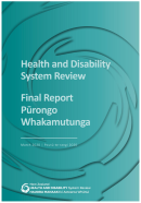 Health and Disability System Review Final Report cover