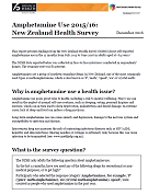 Amphetamine Use 2015/16: New Zealand Health Survey. 